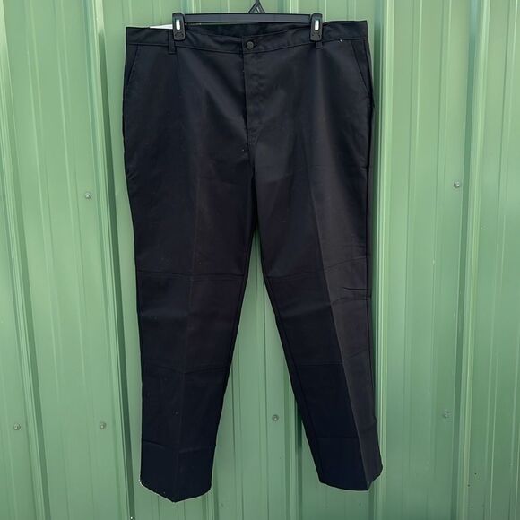 Men’s Genuine Dickies Black Flex Double Knee Work Pants Size 44X32 - Picture 1 of 8
